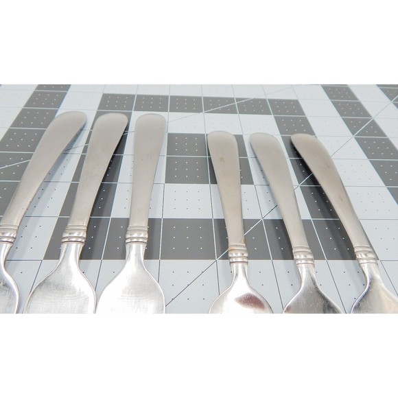 Towle Ariel Satin Dinner Salad Forks Living Collection Stainless China Lot of 6 - Picture 8 of 10